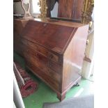 A George III mahogany bureau