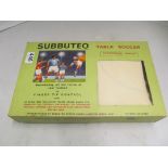 A Subbuteo table soccer