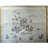 A print 'The Attack Made by the French Fleet upon Brighthelmstone A.D.1545' etched by C J Smith (ref