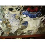 Nine various cow creamers (a/f)