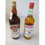 Two bottles of rum