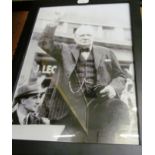 A framed photo Churchill