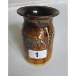 An L. Stockey Waymouth pottery vase (slight chip)