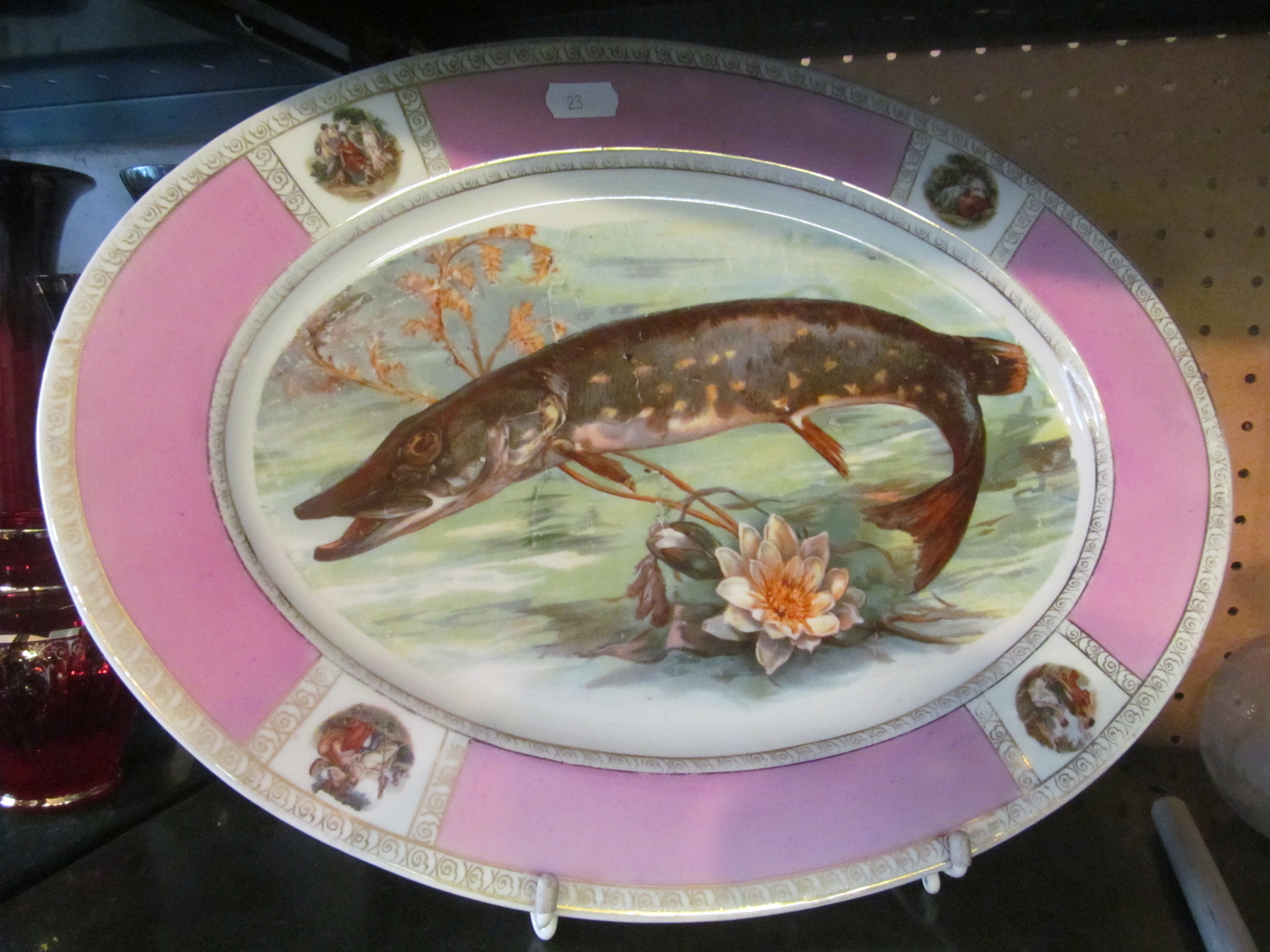 An oval fish platter.