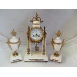A clock garniture neoclassical design