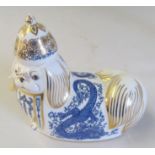A Royal Crown Derby National Dogs series Pekinese with gold seal