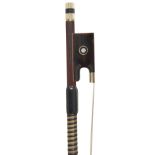 ʘ HANS-KARL SCHMIDT (b Erlbach, 1940; fl Dresden, p1970) A GOLD & TORTOISESHELL-MOUNTED VIOLIN BOW