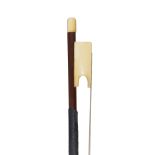 ʘ PROBABLY BY JOHN DODD (b Stirling, 1752; d Kew, 1839) AN IVORY-MOUNTED VIOLIN BOW LONDON circa