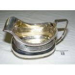 A George III silver cream jug - London 1808