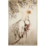 LOUIS ICART (French 1888-1950) Lemon Tree Drypoint etching with some hand coloring Signed lower