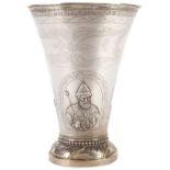 A LARGE AND IMPRESSIVE SWEDISH SILVER VASE FOR THE RUSSIAN MARKET, ERIK ERNANDER, UPPSALA, CIRCA