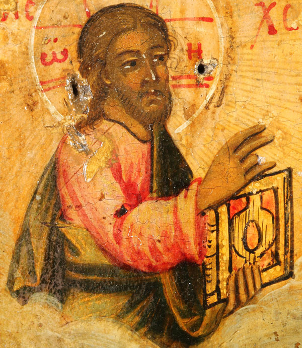 A FINE RUSSIAN RELIQUARY ICON OF ST. PROKOPIY, 18TH CENTURY. Here the fourth century martyr is - Image 7 of 9