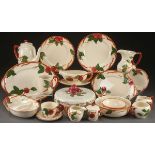A COLLECTION OF FRANCISCAN CALIFORNIA “APPLE” POTTERY DINNERWARE, MID 20TH CENTURY. 125 pieces