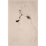 HENRI DE TOULOUSE-LATREC  (French 1864-1901) Miss May Belfort Saluant - 1895 Lithograph Edition of