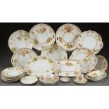 A 23 PIECE GROUP OF “OLD IVORY” SILESIA PORCELAIN, LATE 19TH CENTURY. Including two handled cake