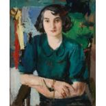 SERGIUS PAUSER (Austrian 1896-1970) Portrait of Mrs. Rosa Diener - 1935 Oil on canvas Signed lower