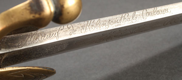 A NAPOLEONIC FRENCH STYLE MARINE IMPERIAL GUARD SABRE. The curved blade with three quarters length - Image 4 of 5