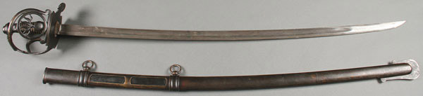 A NAPOLEONIC HORSE GRENADIERS OF THE IMPERIAL GUARD STYLE SWORD. The elaborate basket style hilt