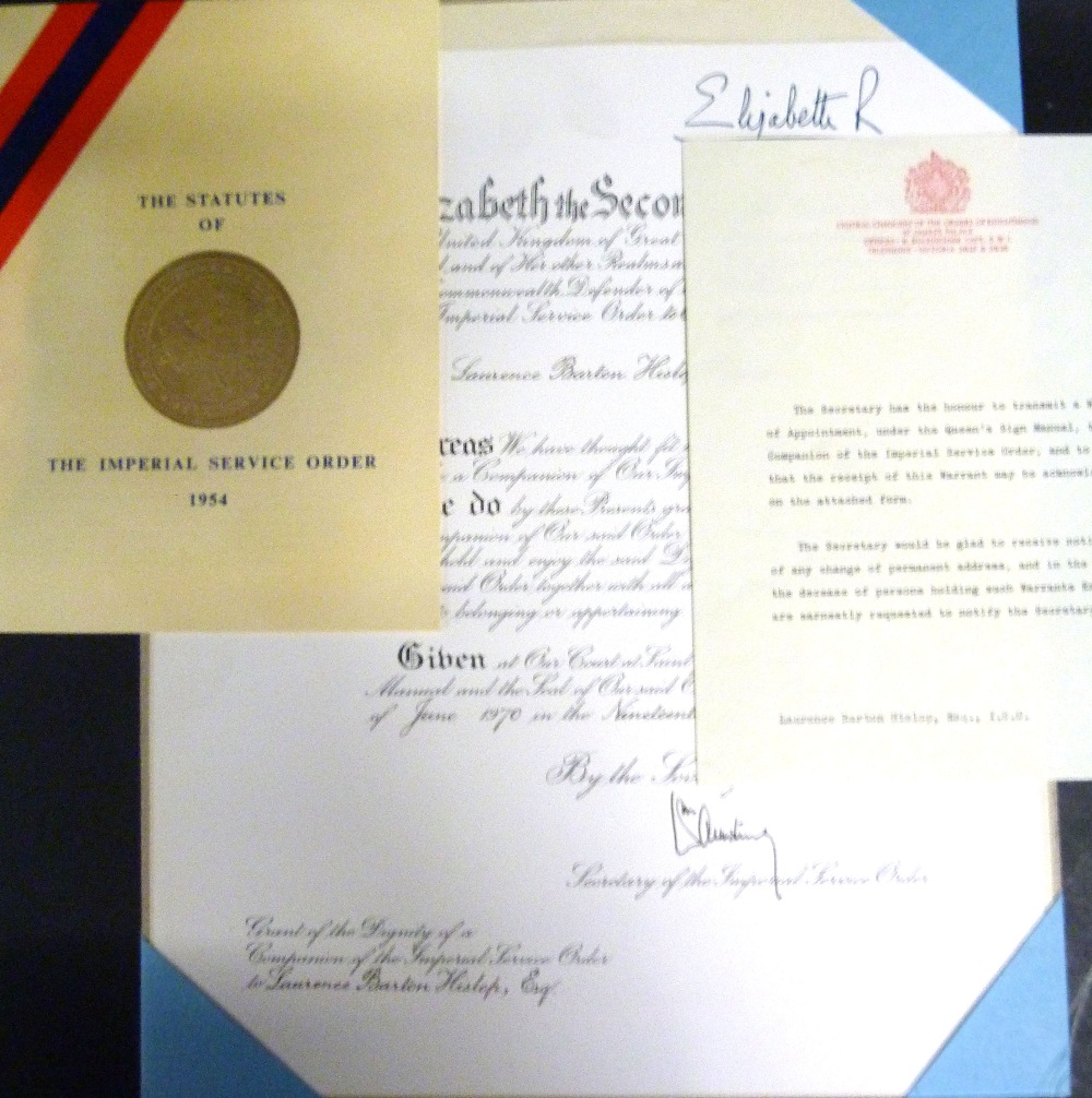 An Imperial Service Order, presented to - Image 2 of 3