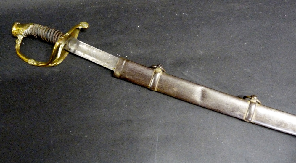 A 19th Century Cavalry Sabre with Brass