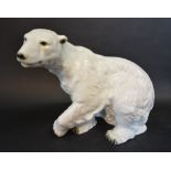 A Royal Dux Large Model in the form of a Polar Bear,