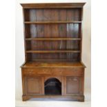 A George III Oak Dresser of Small Proportions,