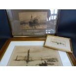 William Lionel Wyllie BATTLE SHIP Print,