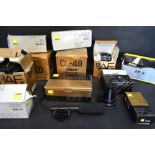 A Collection of Nikon Camera Equipment Accessories, to include lens,