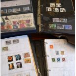 A Stamp Collection within a black binder