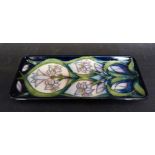 A Moorcroft Rectangular Pen Tray by Sian