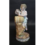 A Late 19th Century Meissen Porcelain Figure in the form of a Maiden in Period Dress,