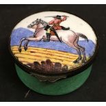 A 19th Century Enamel Decorated Box of C