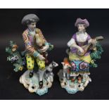 A Pair of Continental Figurines 'Man and