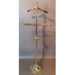 A Large Valet Stand with Soap Dish and Circular Weighted Base,