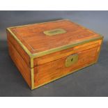 A Regency Brass Mounted Work Box,