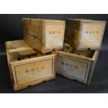 A Krug Hardwood Champagne Box,