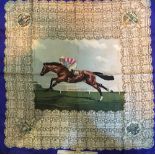 A 1949 Winning Derby Handkerchief The Nimbus complete with letter from Welch Margetson and Company,