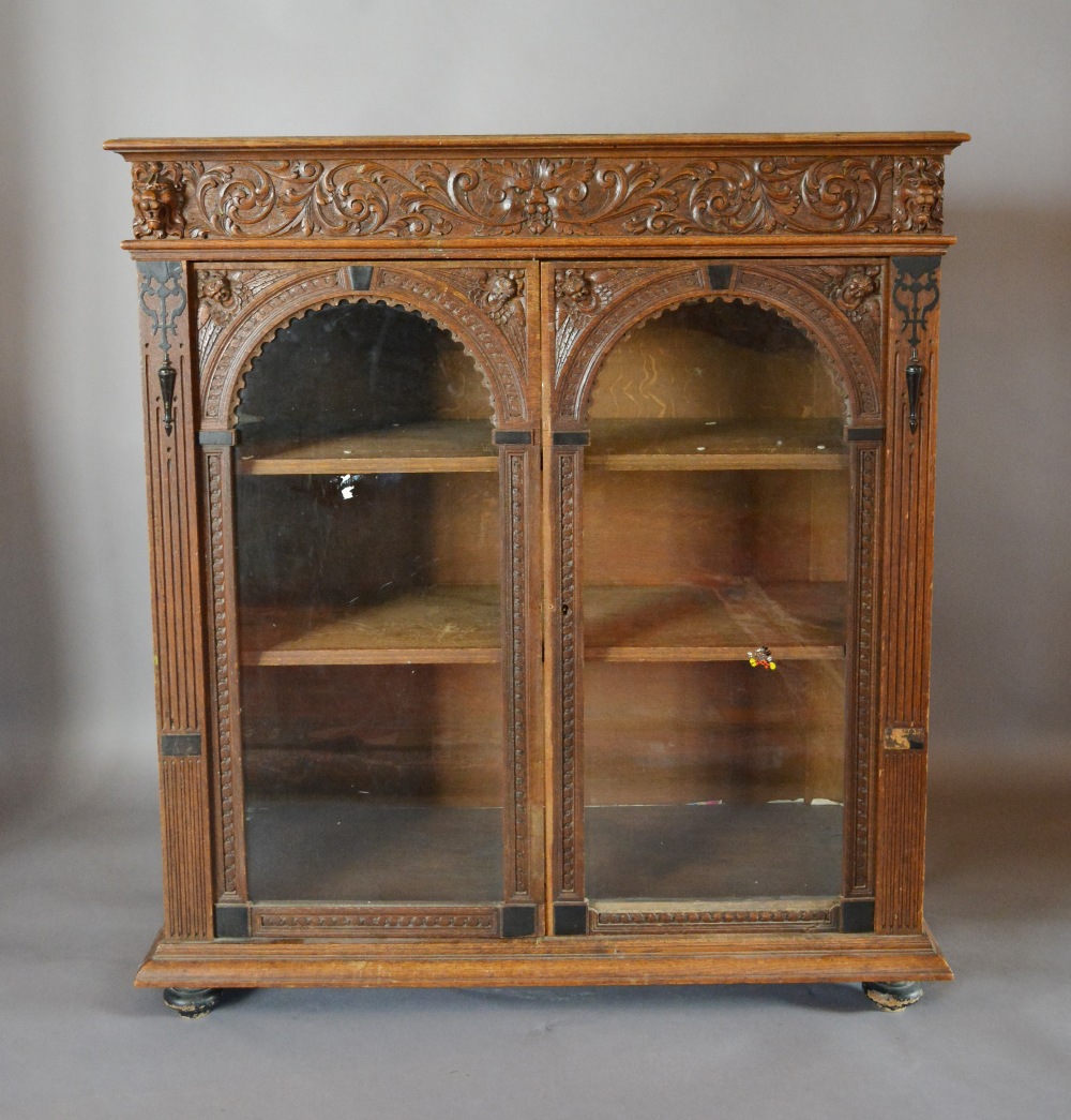 An Early 19th Century Oak Dwarf Bookcase