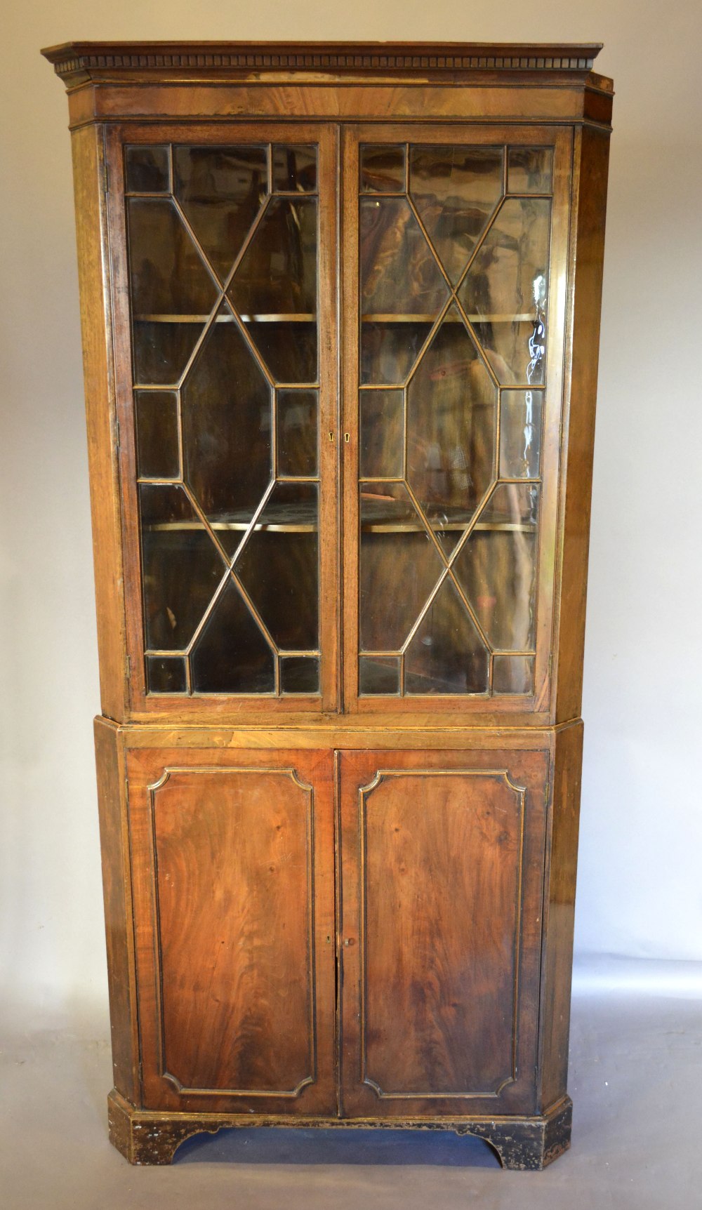 A 19th Century Mahogany Standing Corner