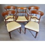 A Set of Four William IV Mahogany Dining