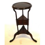 A George III Mahogany Wash Stand, the ci