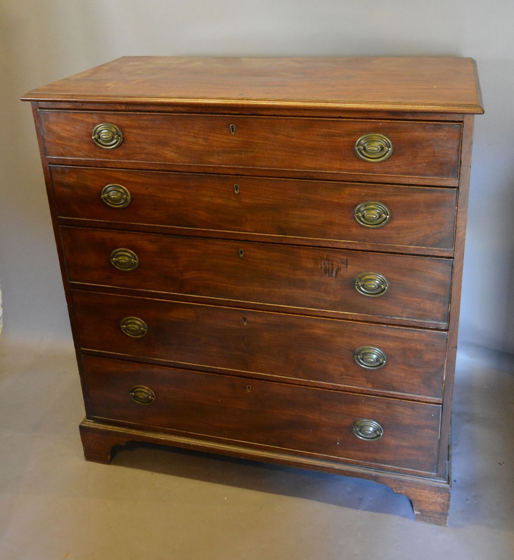 A George III Mahogany Chest in two parts