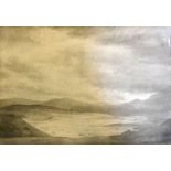 Elliott Seabrooke, 1886 - 1950, England MOORLAND Monochrome watercolour, signed and dated 1920,