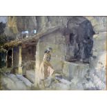 After William Russell Flint THE WISHING WELL A coloured print,