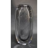 A Swedish Glass Coffin Vase by Kosta Boda,