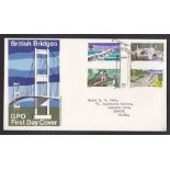 Great Britain - 1968 (29 Apr)  Bridges with Bridge special h/s on G.P.O. FDC, t/a.