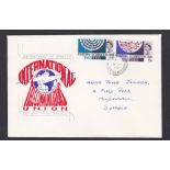 Great Britain - 1965 (15 Nov)   I.T.U., c.d.s on illustrated FDC h/a.