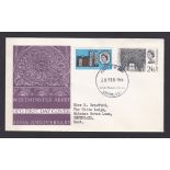 Great Britain - 1966 (28 Feb)  Westminster Abbey with Bureau h/s on G.P.O. FDC, illustrated t/a.