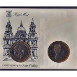 Great Britain - 1981 (22 July)  Royal Wedding with FDI special handstamp on Royal Mint illustrated