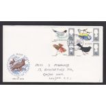 Great Britain - 1966 (8 Aug)  Birds Philatelic Bureau h/s on illustrated FDC, h/w.